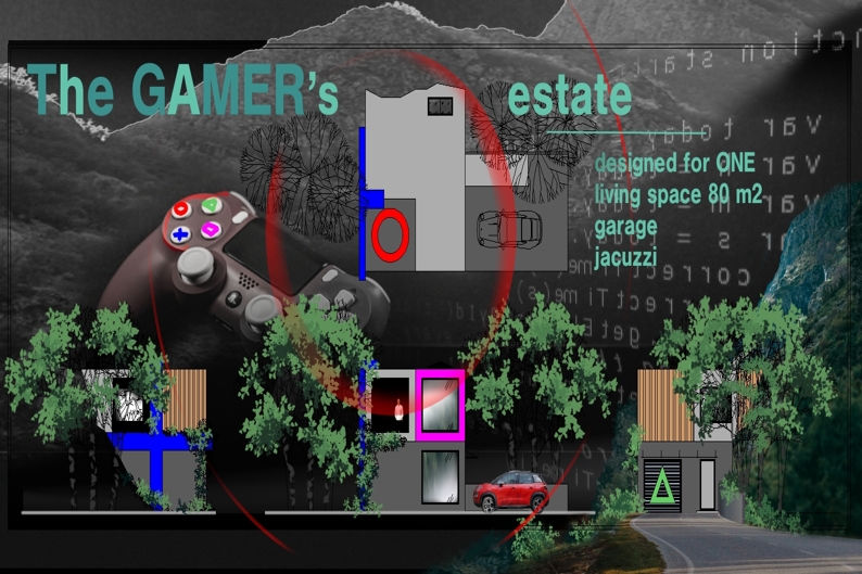 Makieta architektoniczna - konkursowa "The gamer's estate" - Eco-en